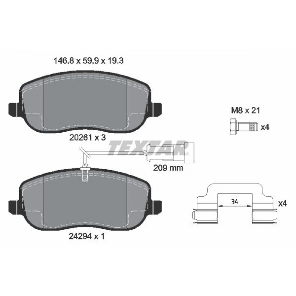 TEXTAR (879 31) ΔΙΣΚΟΦΡΕΝΑ FIAT TEXTAR (879 31) ΔΙΣΚΟΦΡΕΝΑ FIAT