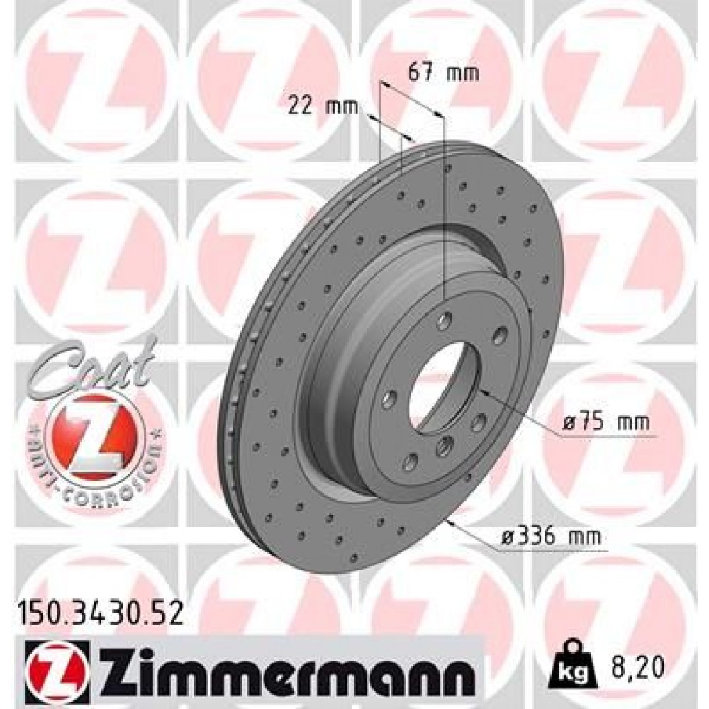 ZIMMERMANN ΔΙΣ/ΚΕΣ ΤΡΥΠΗΤΕΣ BMW ZIMMERMANN ΔΙΣ/ΚΕΣ ΤΡΥΠΗΤΕΣ BMW