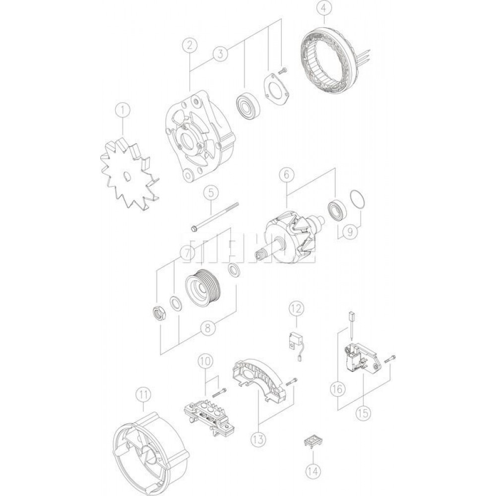 MAHLE ΔΥΝΑΜΟ FIAT