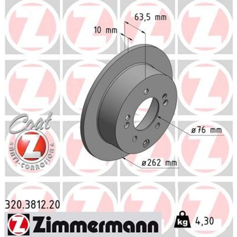 ZIMMERMANN ΔΙΣΚ/ΚΕΣ KIA ZIMMERMANN ΔΙΣΚ/ΚΕΣ KIA