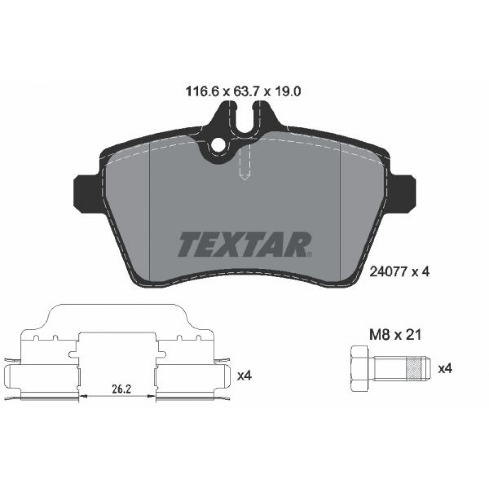 TEXTAR (1144 00) ΔΙΣΚΟΦΡΕΝΑ MERCEDES (19.0 mm) TEXTAR (1144 00) ΔΙΣΚΟΦΡΕΝΑ MERCEDES (19.0 mm)