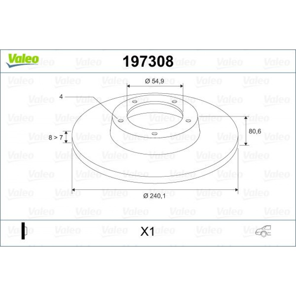 VALEO ΔΙΣΚΟΠΛΑΚΕΣ (1τεμ.) VALEO ΔΙΣΚΟΠΛΑΚΕΣ (1τεμ.)