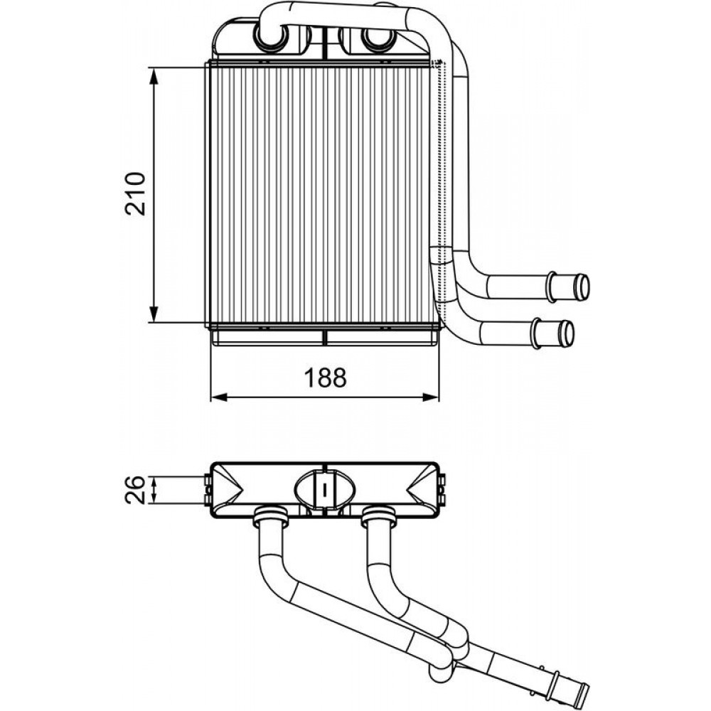 VALEO ΨΥΓΕΙΟ ΚΑΛΟΡΙΦΕΡ VAG