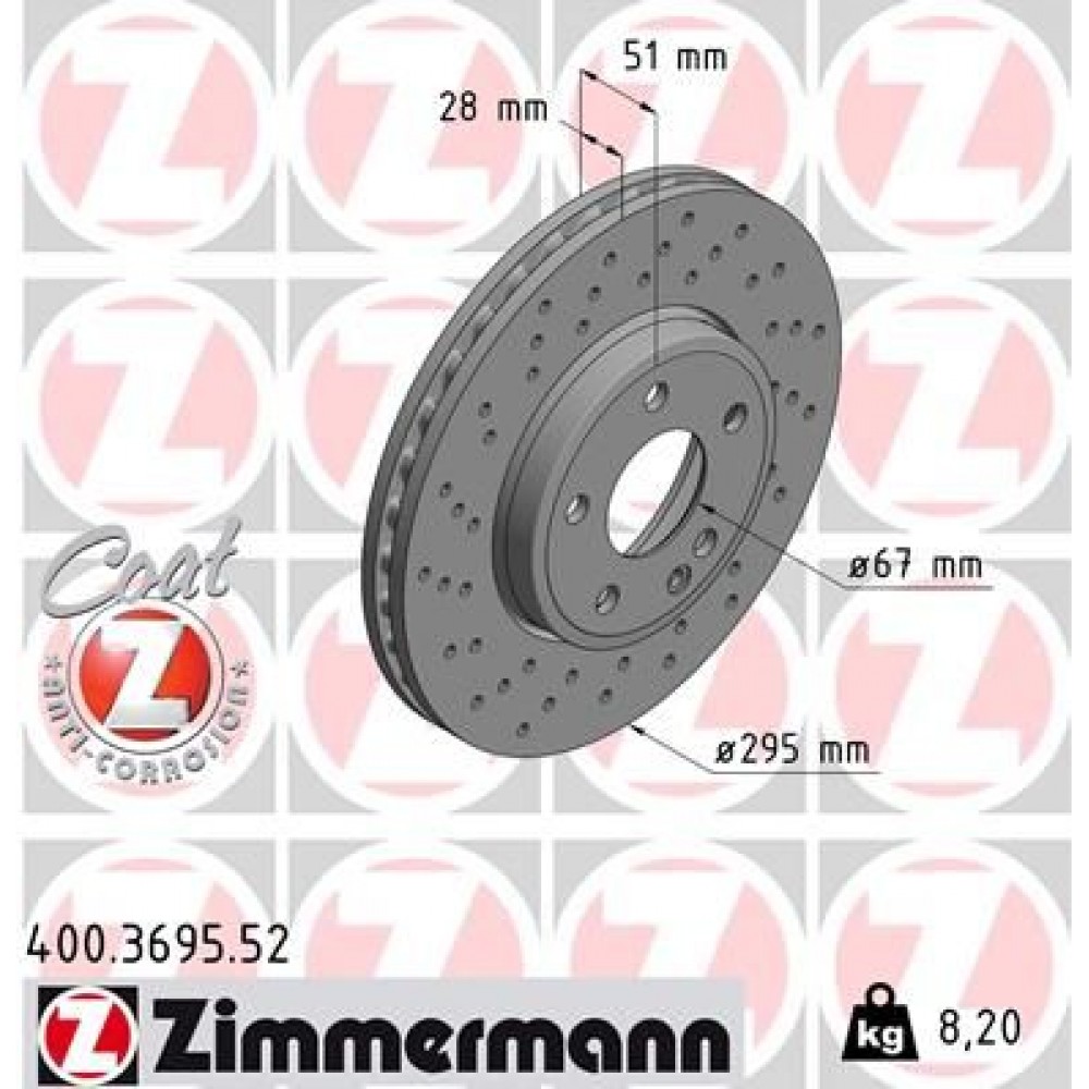 ZIMMERMANN ΔΙΣ/ΚΕΣ ΤΡΥΠΗΤΕΣ SPORT MERCEDES ZIMMERMANN ΔΙΣ/ΚΕΣ ΤΡΥΠΗΤΕΣ SPORT MERCEDES