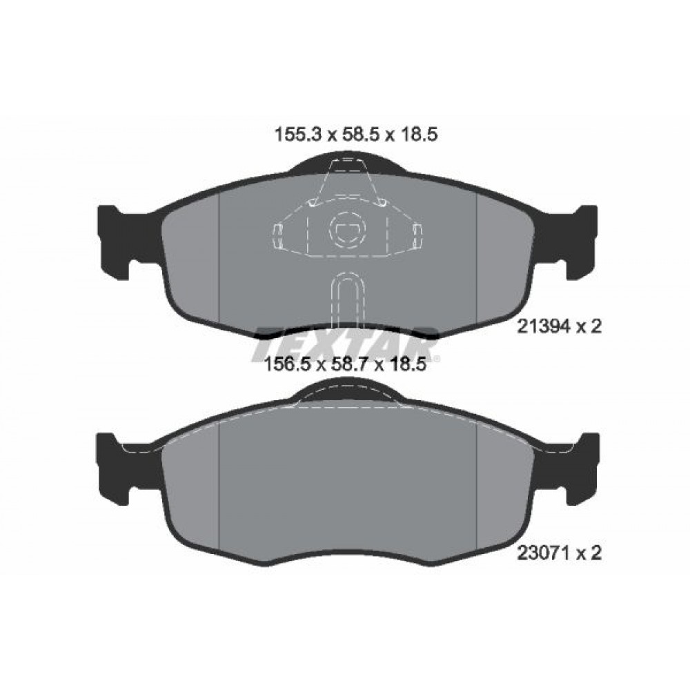 TEXTAR (432 00) ΔΙΣΚΟΦΡΕΝΑ FORD