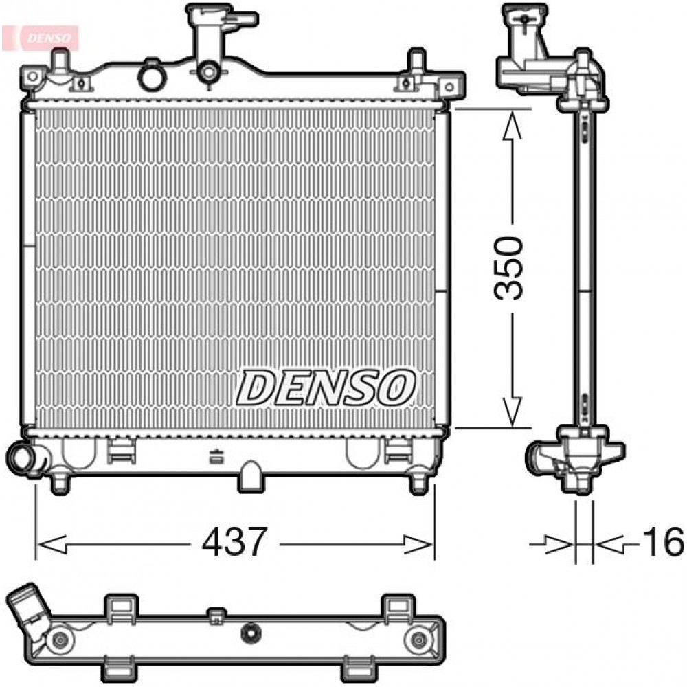 ΨΥΓΕΙΟ ΝΕΡΟΥ HYUNDAI i10 1.1 <13 350X463X16 DENSO ΨΥΓΕΙΟ ΝΕΡΟΥ HYUNDAI i10 1.1 <13 350X463X16 DENSO