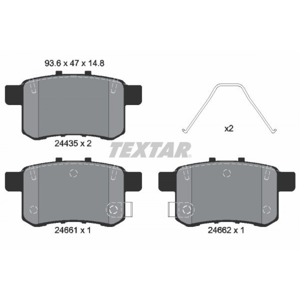 TEXTAR ΔΙΣΚΟΦΡΕΝΑ HONDA