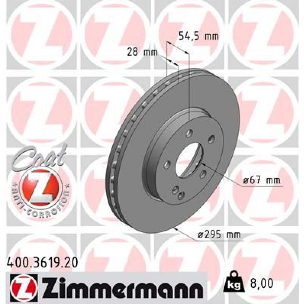 ZIMMERMANN (22158/92115205) ΔΙΣΚ\ΚΕΣ MERCEDES COAT Z ZIMMERMANN (22158/92115205) ΔΙΣΚ\ΚΕΣ MERCEDES COAT Z