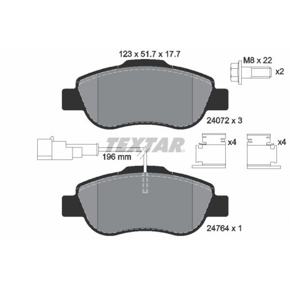 TEXTAR ΔΙΣΚΟΦΡΕΝΑ FORD TEXTAR ΔΙΣΚΟΦΡΕΝΑ FORD