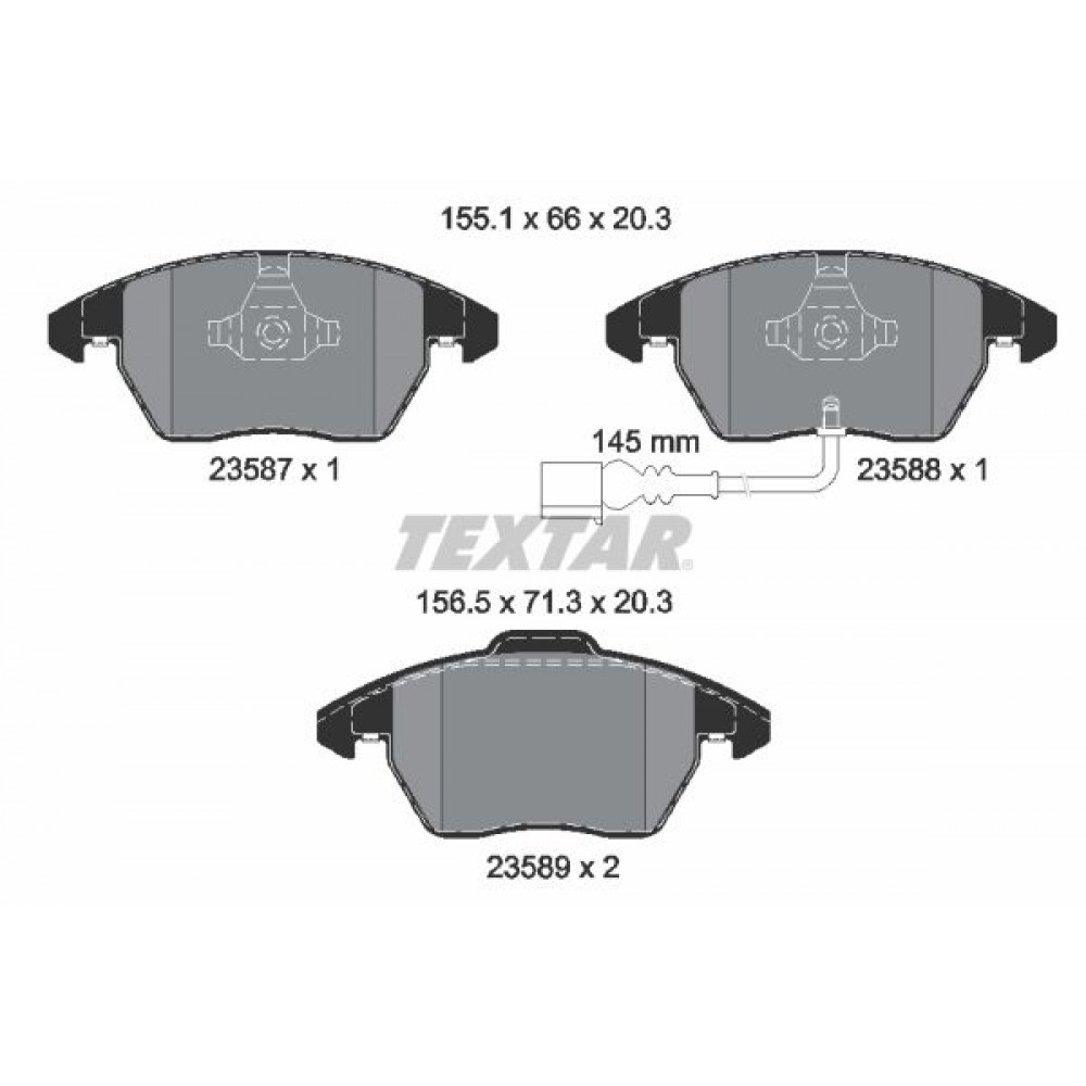 TEXTAR (1030 01) ΔΙΣΚΟΦΡΕΝΑ V.W TEXTAR (1030 01) ΔΙΣΚΟΦΡΕΝΑ V.W