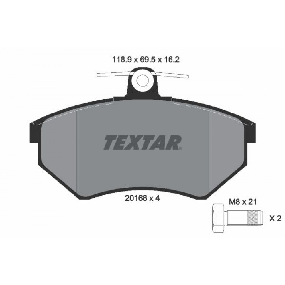 TEXTAR (134 50) ΔΙΣΚΟΦΡΕΝΑ V.W (16.2 mm) TEXTAR (134 50) ΔΙΣΚΟΦΡΕΝΑ V.W (16.2 mm)