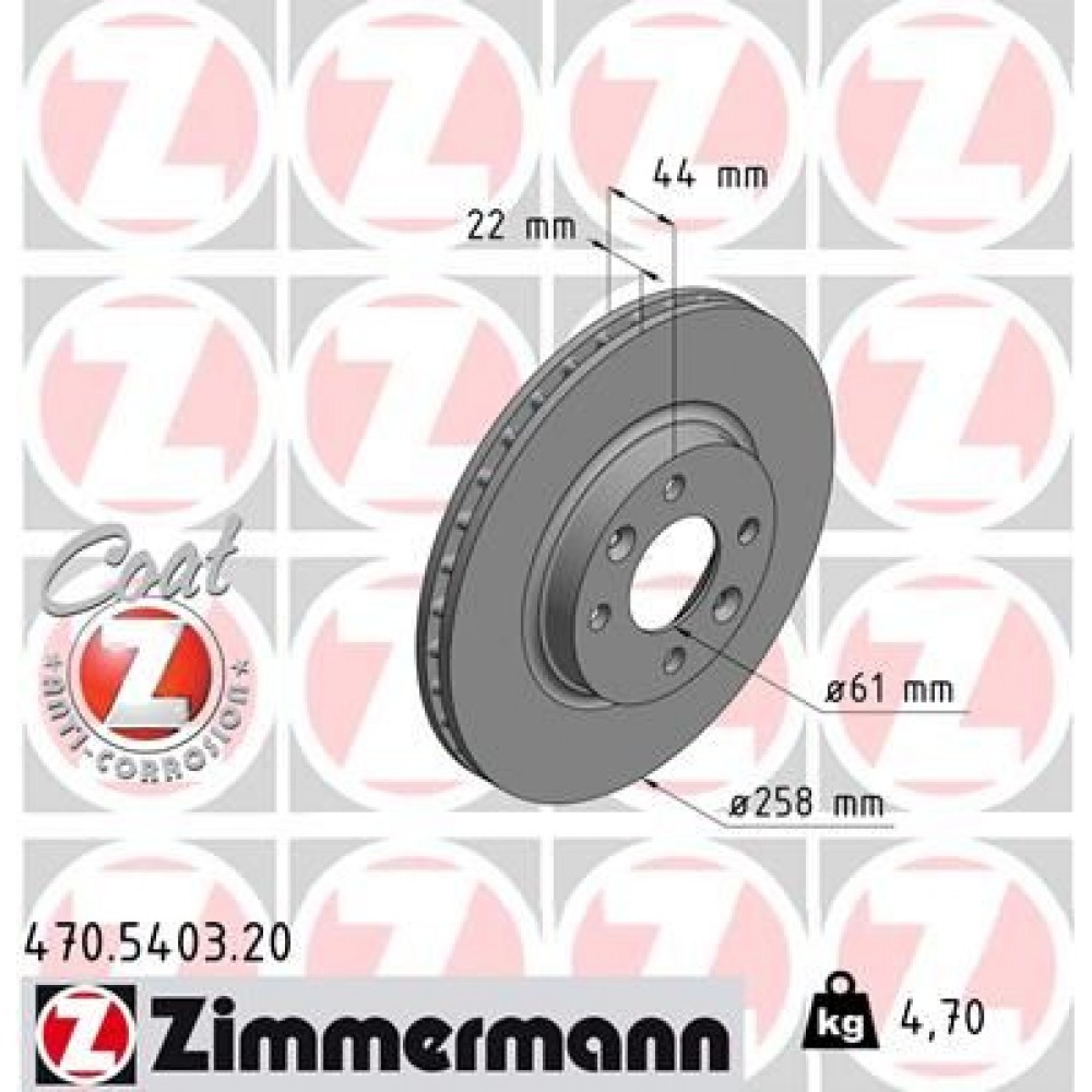 ZIMMERMANN ΔΙΣ/ΚΕΣ RENAULT COAT Z ZIMMERMANN ΔΙΣ/ΚΕΣ RENAULT COAT Z