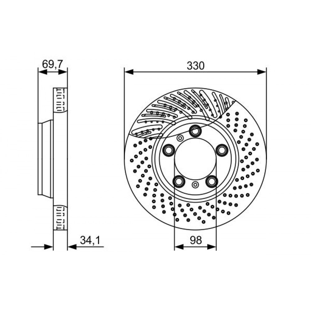 BOSCH ΔΙΣΚΟΠΛΑΚΕΣ PORSCHE BOSCH ΔΙΣΚΟΠΛΑΚΕΣ PORSCHE