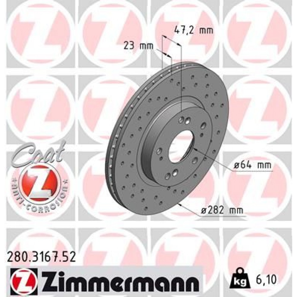 ZIMMERMANN ΔΙΣ/ΚΕΣ ΤΡΥΠΗΤΕΣ SPORT ZIMMERMANN ΔΙΣ/ΚΕΣ ΤΡΥΠΗΤΕΣ SPORT