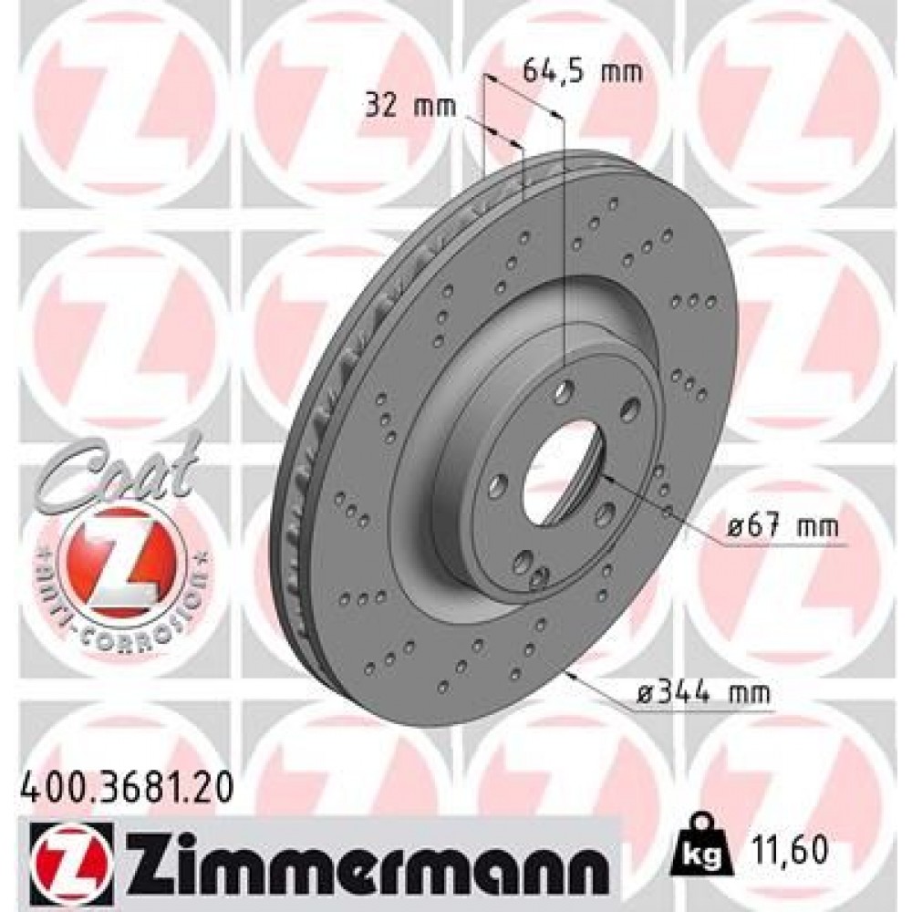 ZIMMERMANN ΔΙΣΚ/ΚΕΣ -1- MERCEDES COAT Z ZIMMERMANN ΔΙΣΚ/ΚΕΣ -1- MERCEDES COAT Z