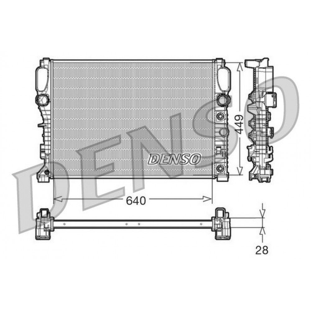 ΨΥΓΕΙΟ ΝΕΡΟΥ MERCEDES E-CLASS (W211) 640x449x28 DENSO ΨΥΓΕΙΟ ΝΕΡΟΥ MERCEDES E-CLASS (W211) 640x449x28 DENSO