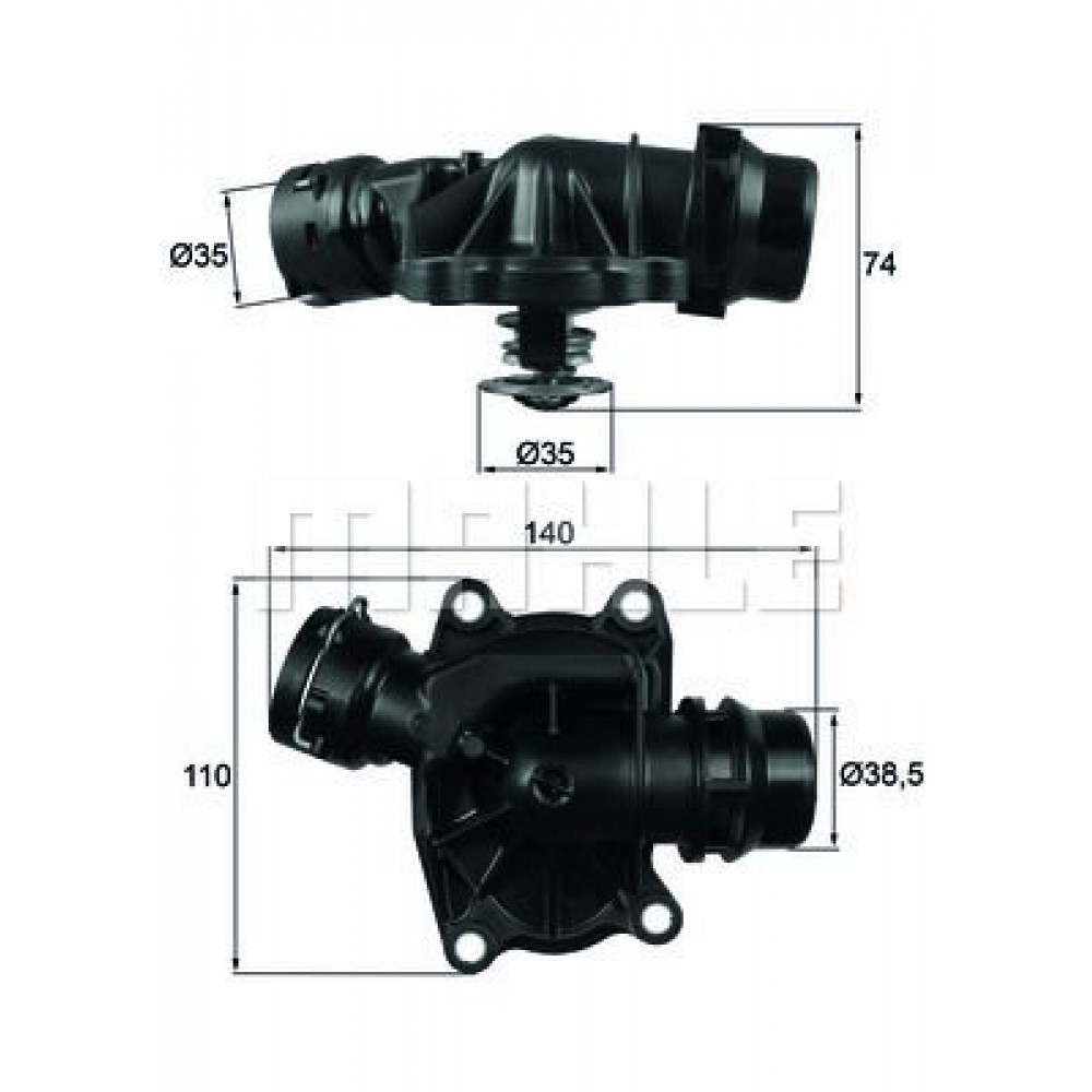 ΘΕΡΜ/ΤΗΣ ΜΕ ΚΑΒΟΥΚΙ BMW 3 (E46),5 (E39),X5 (E53) 3.0d <06 ΘΕΡΜ/ΤΗΣ ΜΕ ΚΑΒΟΥΚΙ BMW 3 (E46),5 (E39),X5 (E53) 3.0d <06