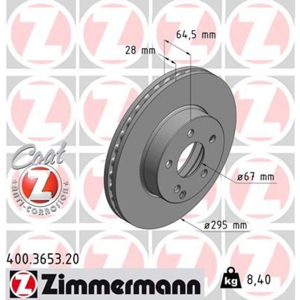 ZIMMERMANN (61184.10/30550) ΔΙΣΚ\ΚΕΣ MERCEDES COAT Z ZIMMERMANN (61184.10/30550) ΔΙΣΚ\ΚΕΣ MERCEDES COAT Z