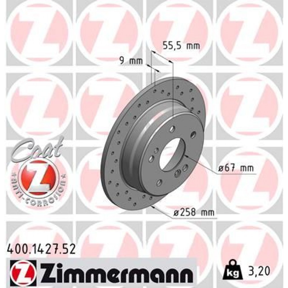 ZIMMERMANN ΔΙΣ/ΚΕΣ ΤΡΥΠΗΤΕΣ SPORT MERCEDES ZIMMERMANN ΔΙΣ/ΚΕΣ ΤΡΥΠΗΤΕΣ SPORT MERCEDES