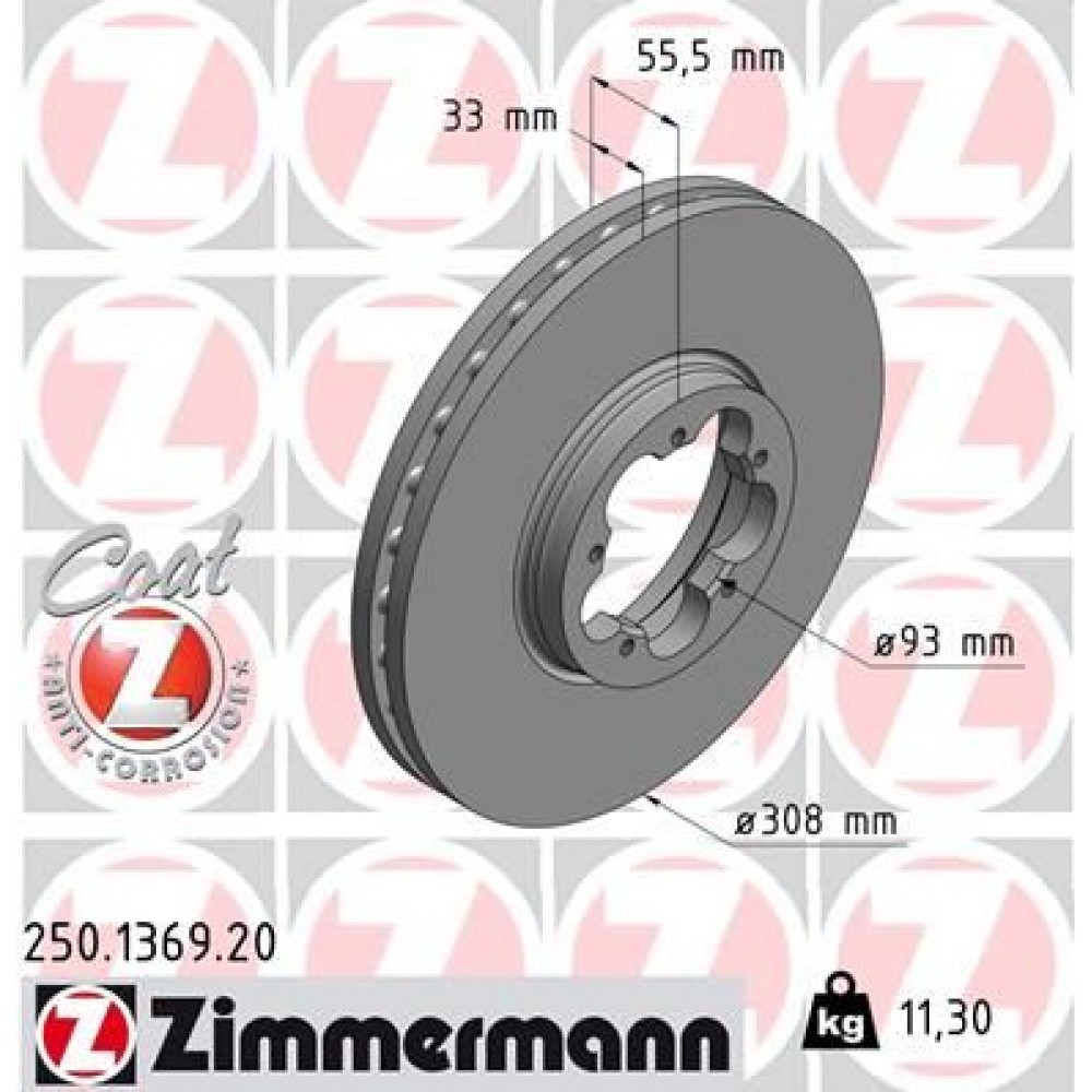 ZIMMERMANN ΔΙΣΚ/ΚΕΣ -1- FORD COAT Z ZIMMERMANN ΔΙΣΚ/ΚΕΣ -1- FORD COAT Z