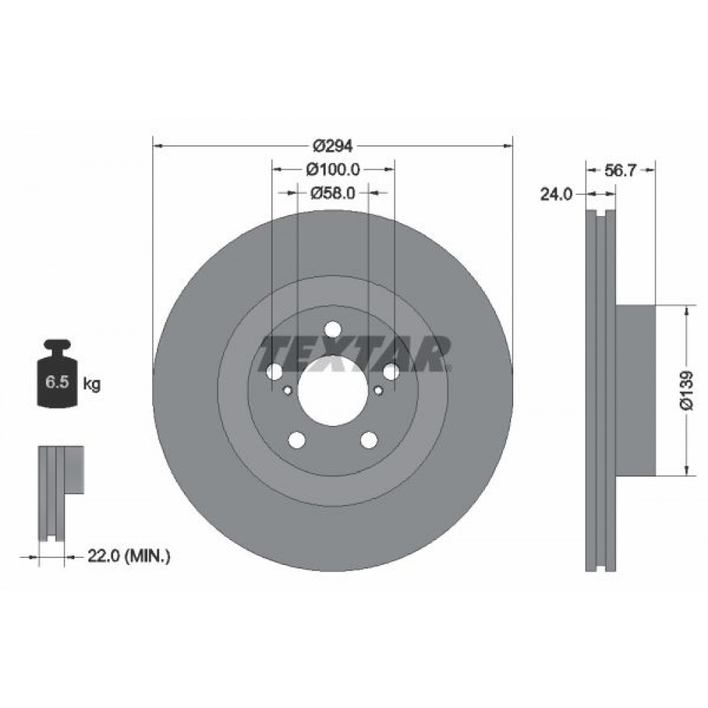 TEXTAR ΔΙΣΚΟΠΛΑΚΕΣ SUBARU TEXTAR ΔΙΣΚΟΠΛΑΚΕΣ SUBARU