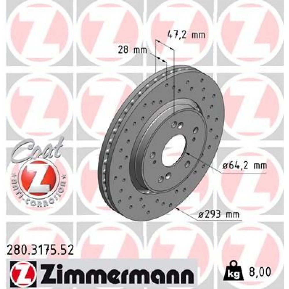ZIMMERMANN ΔΙΣ/ΚΕΣ ΤΡΥΠΗΤΕΣ SPORT ZIMMERMANN ΔΙΣ/ΚΕΣ ΤΡΥΠΗΤΕΣ SPORT