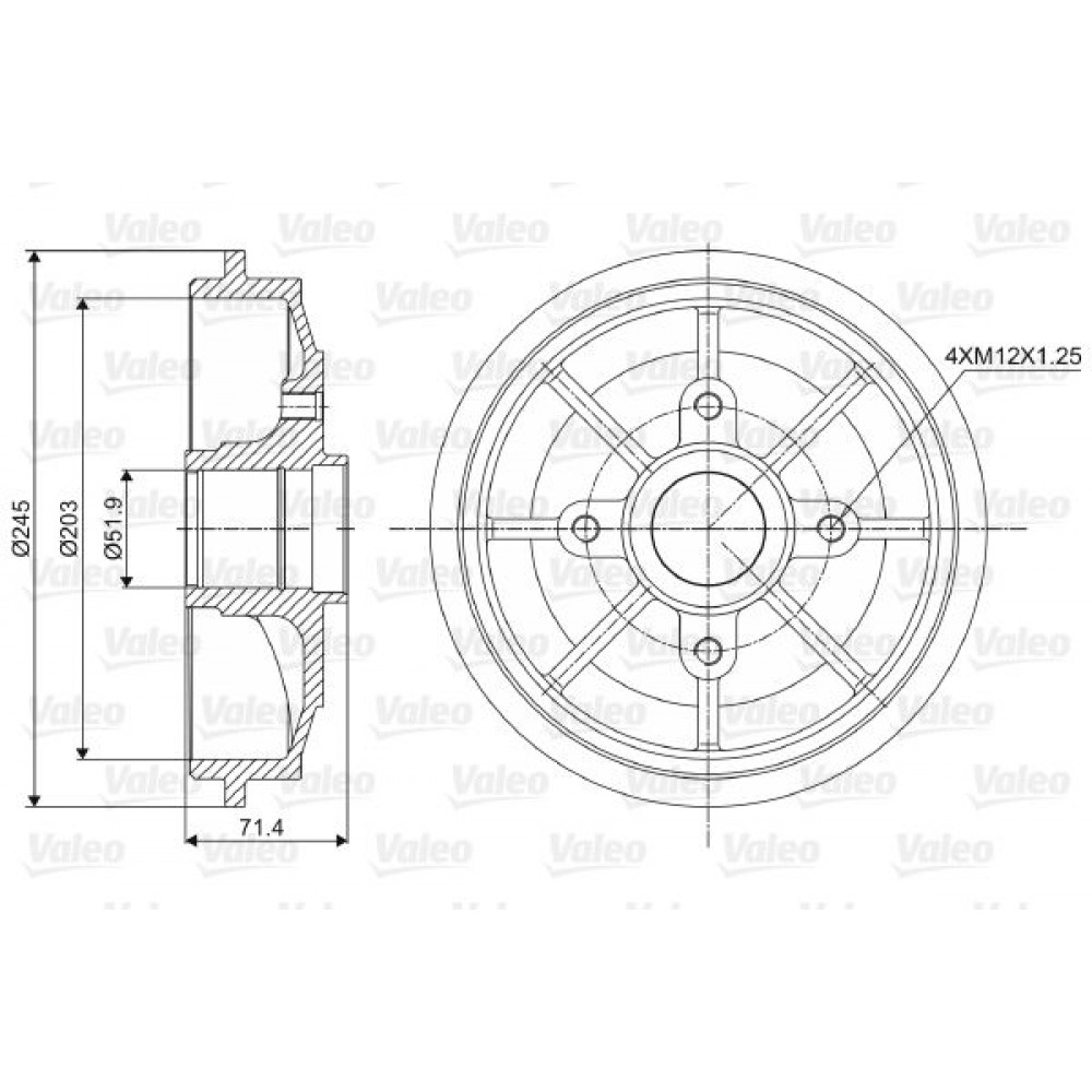 VALEO ΤΑΜΠΟΥΡΑ (1τεμ.) VALEO ΤΑΜΠΟΥΡΑ (1τεμ.)