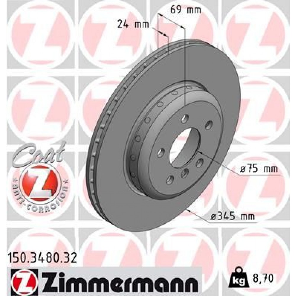 ZIMMERMANN ΔΙΣΚ/ΚΕΣ BMW FORMULA F ZIMMERMANN ΔΙΣΚ/ΚΕΣ BMW FORMULA F