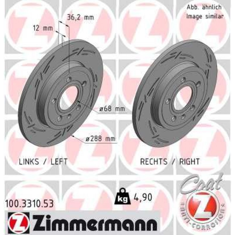 ZIMMERMANN ΔΙΣ/ΚΕΣ ΧΑΡΑΚΤΕΣ SPORT BLACK Z