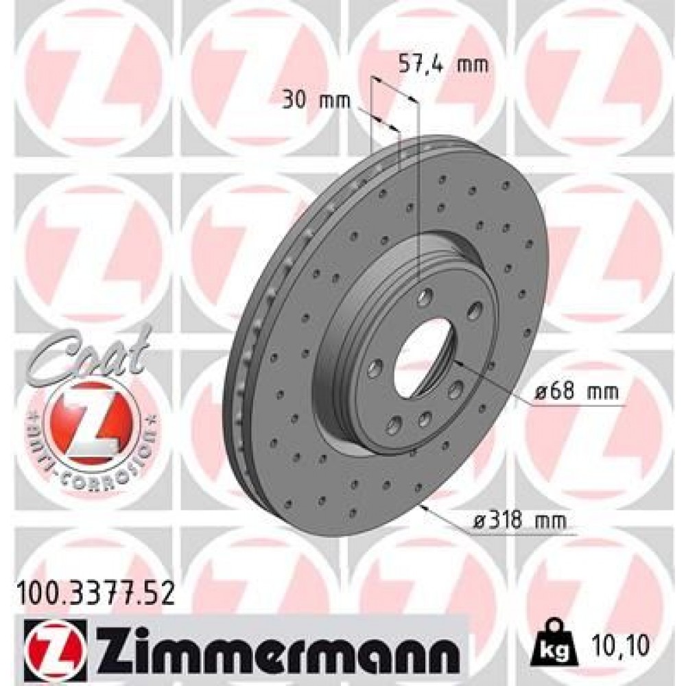 ZIMMERMANN ΔΙΣ/ΚΕΣ ΤΡΥΠΗΤΕΣ SPORT VAG ZIMMERMANN ΔΙΣ/ΚΕΣ ΤΡΥΠΗΤΕΣ SPORT VAG