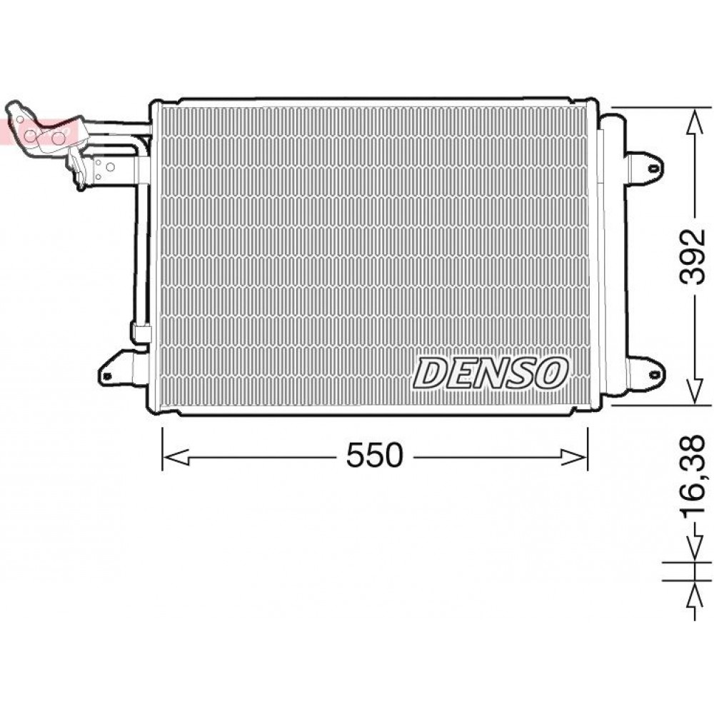 ΨΥΓΕΙΟ A/C AUDI A3 1.2 TSI <12 DENSO ΨΥΓΕΙΟ A/C AUDI A3 1.2 TSI <12 DENSO