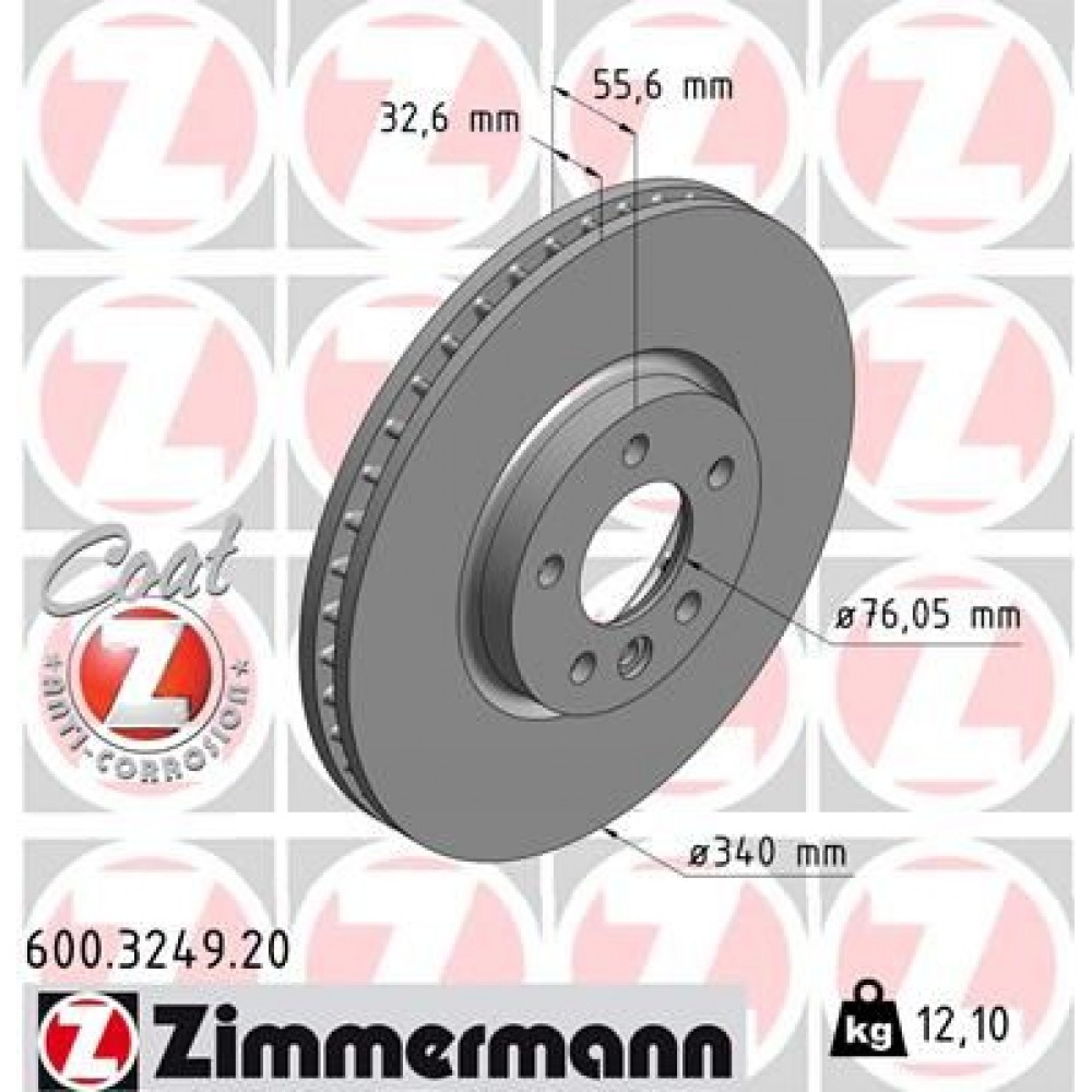 ZIMMERMANN ΔΙΣΚ/ΚΕΣ -1- VAG COAT Z ZIMMERMANN ΔΙΣΚ/ΚΕΣ -1- VAG COAT Z