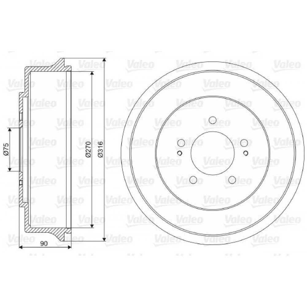 VALEO ΤΑΜΠΟΥΡΑ (1τεμ.) HYUNDAI