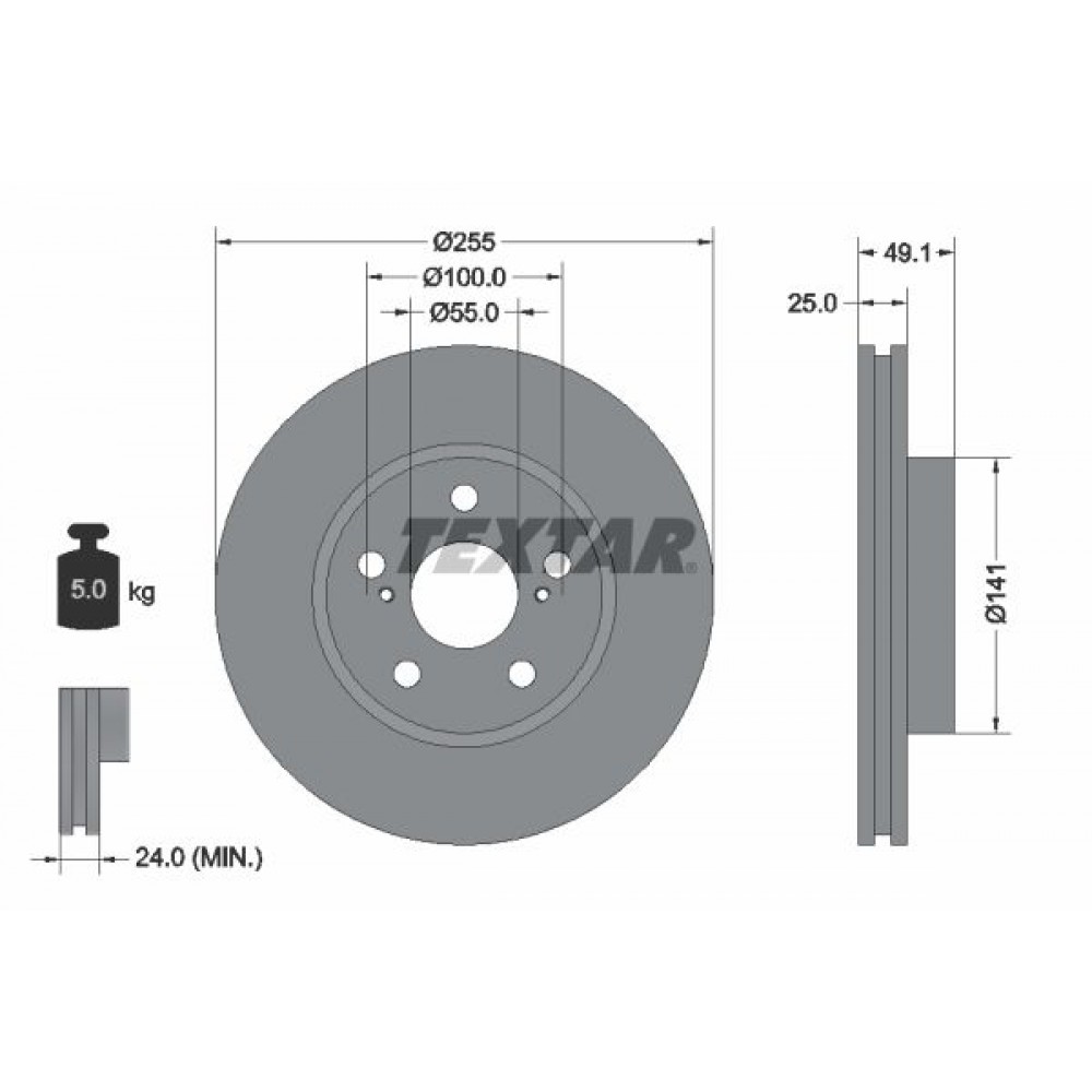 TEXTAR ΔΙΣΚΟΠΛΑΚΕΣ TOYOTA