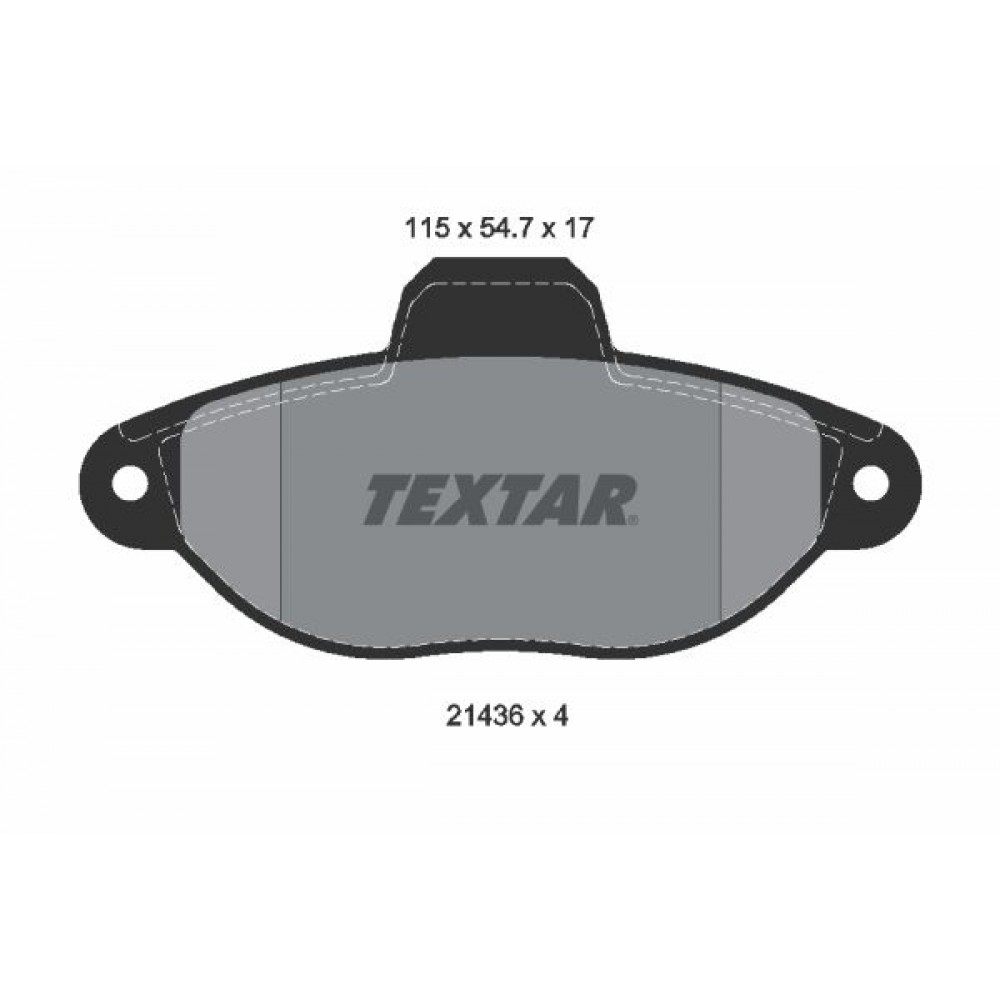 TEXTAR (414 20)  ΔΙΣKΟΦΡΕΝΑ FIAT (17.0 mm)
