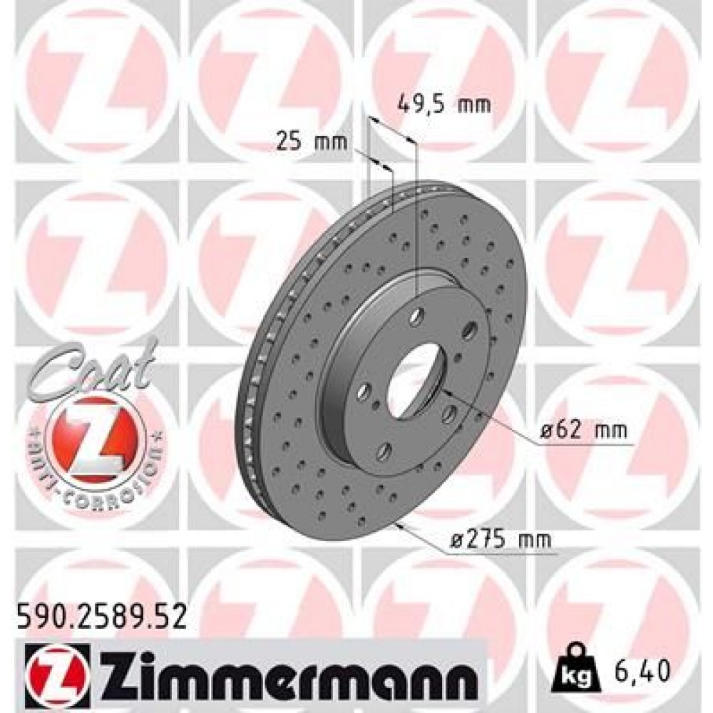 ZIMMERMANN ΔΙΣ/ΚΕΣ ΤΡΥΠΗΤΕΣ SPORT TOYOTA ZIMMERMANN ΔΙΣ/ΚΕΣ ΤΡΥΠΗΤΕΣ SPORT TOYOTA