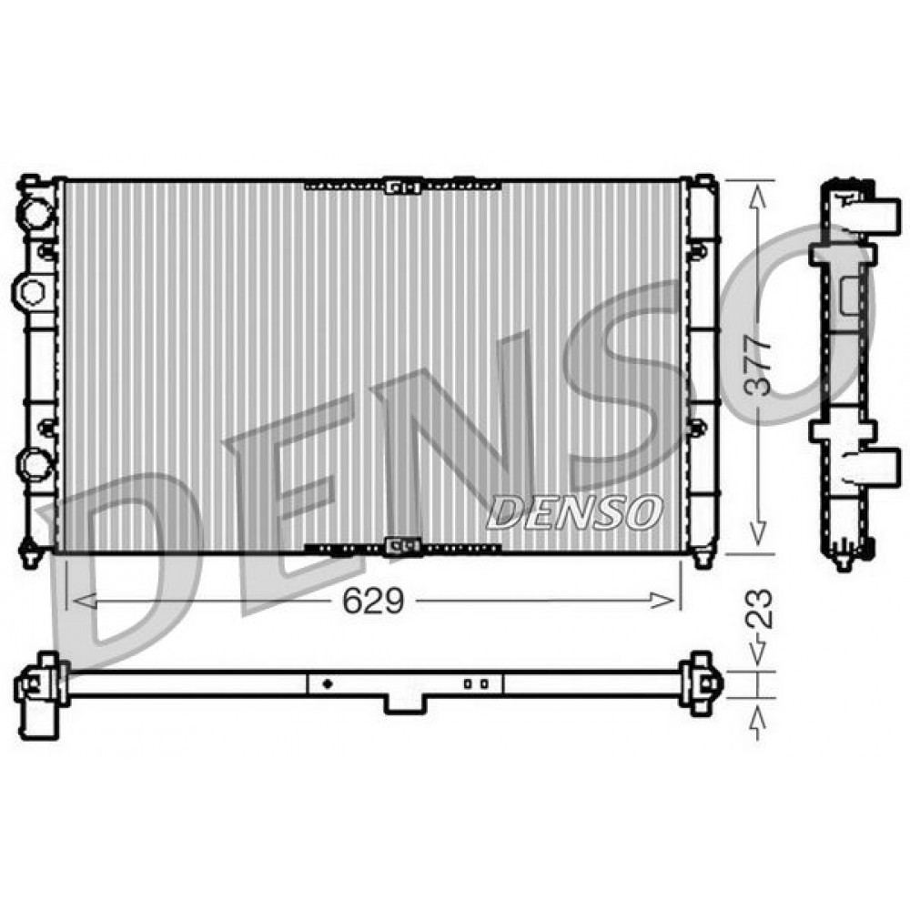 ΨΥΓΕΙΟ ΝΕΡΟΥ SEAT CORDOBA ALL <02 629X377X23 DENSO ΨΥΓΕΙΟ ΝΕΡΟΥ SEAT CORDOBA ALL <02 629X377X23 DENSO