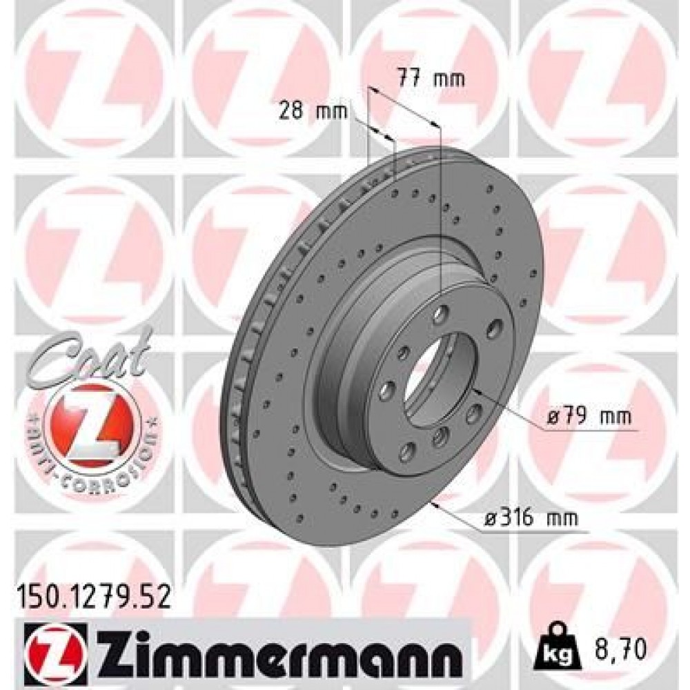 ZIMMERMANN ΔΙΣ/ΚΕΣ ΤΡΥΠΗΤΕΣ BMW SPORT ZIMMERMANN ΔΙΣ/ΚΕΣ ΤΡΥΠΗΤΕΣ BMW SPORT