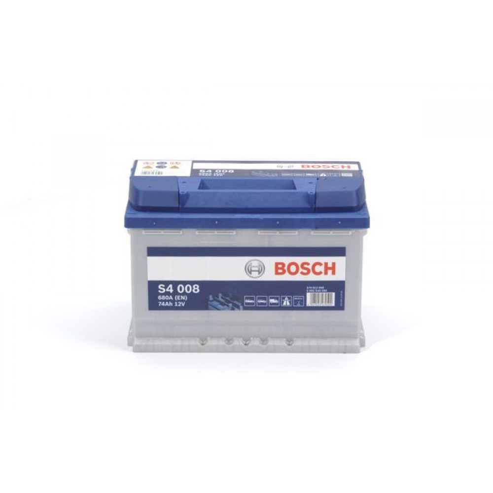 BOSCH ΜΠΑΤΑΡΙΑ S4 BLUE LINE (74Ah/680A) ΔΕΞ. 278x175x190