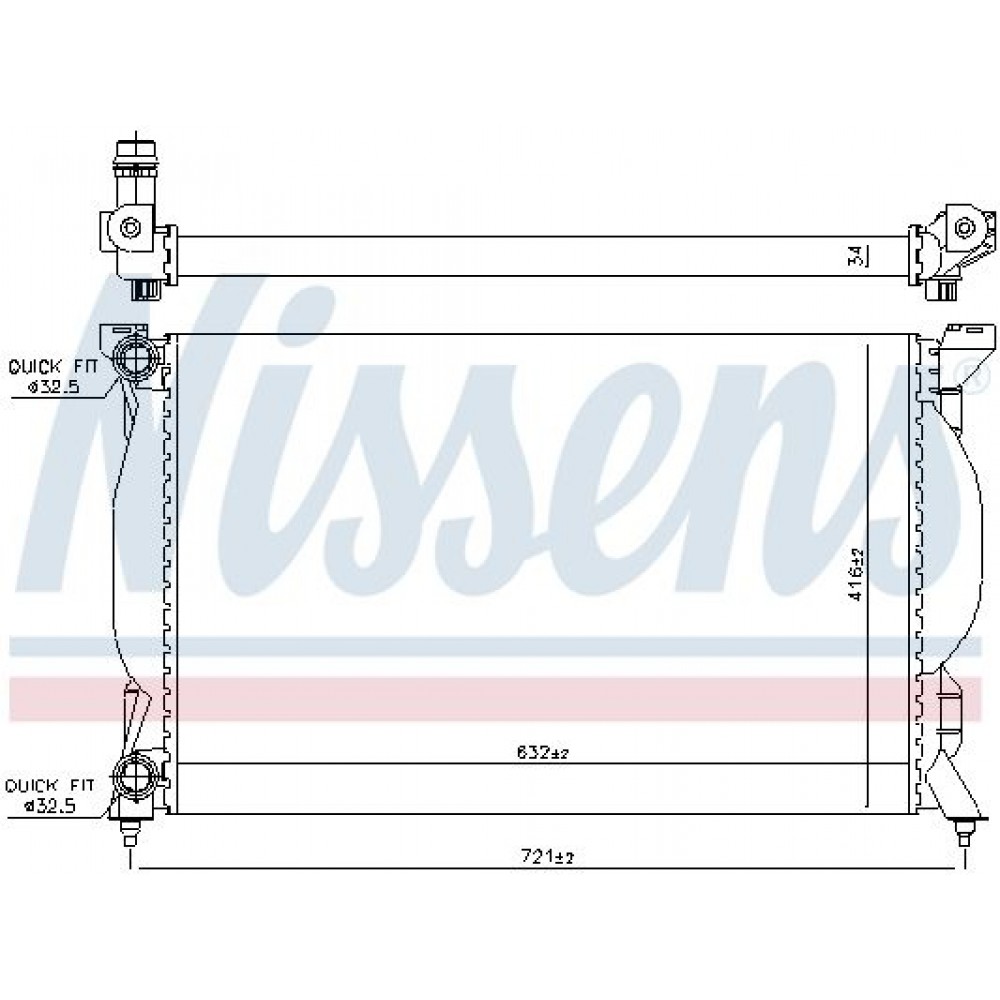 ΨΥΓΕΙΟ ΝΕΡΟΥ AUDI A4 1.8T <04 ME AC 632X399X26 NISSENS ΨΥΓΕΙΟ ΝΕΡΟΥ AUDI A4 1.8T <04 ME AC 632X399X26 NISSENS