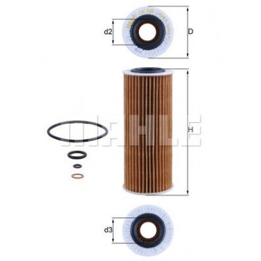 MAHLE ΦΙΛΤΡΑ ΛΑΔΙΟΥ BMW