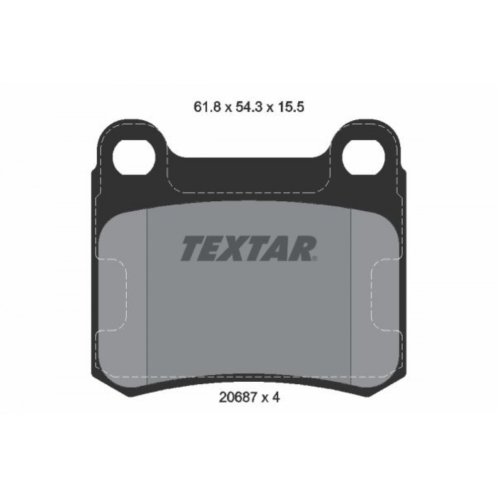 TEXTAR (157 10) ΔΙΣΚΟΦΡΕΝΑ MERCEDES (15.5 mm) TEXTAR (157 10) ΔΙΣΚΟΦΡΕΝΑ MERCEDES (15.5 mm)