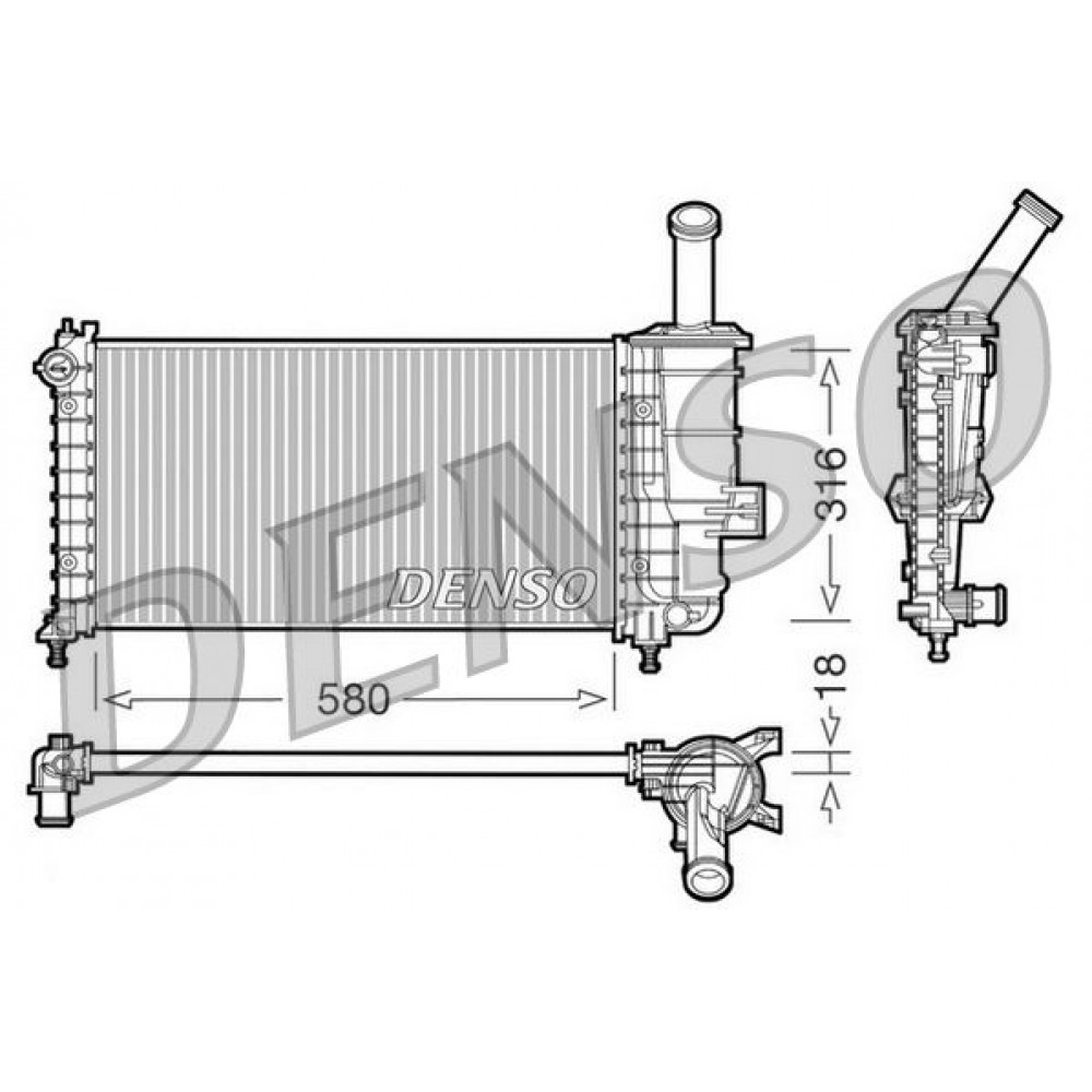 DENSO ΨΥΓΕΙΟ ΜΗΧΑΝΗΣ FIAT DENSO ΨΥΓΕΙΟ ΜΗΧΑΝΗΣ FIAT
