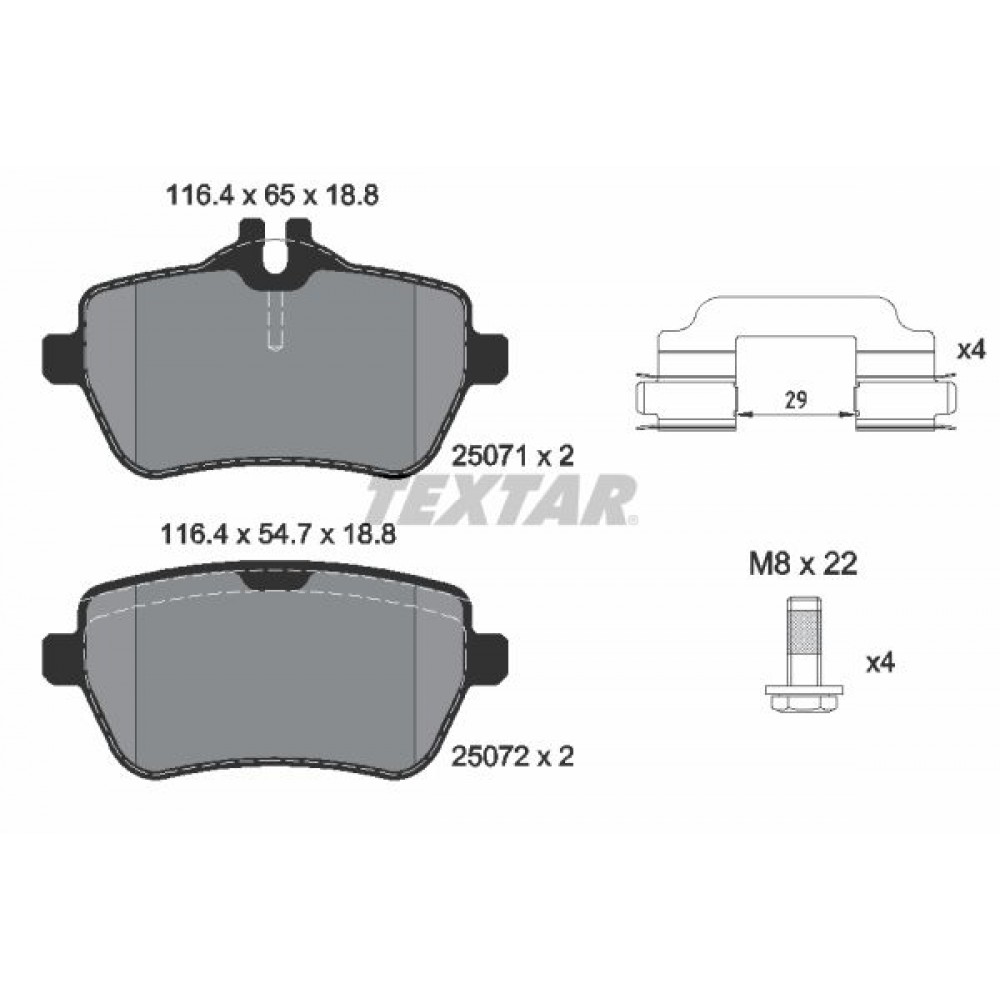 TEXTAR ΔΙΣΚΟΦΡΕΝΑ MERCEDES TEXTAR ΔΙΣΚΟΦΡΕΝΑ MERCEDES