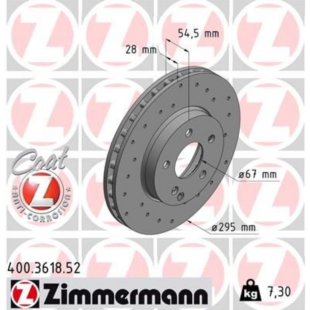 ZIMMERMANN ΔΙΣ/ΚΕΣ ΤΡΥΠΗΤΕΣ SPORT MERCEDES ZIMMERMANN ΔΙΣ/ΚΕΣ ΤΡΥΠΗΤΕΣ SPORT MERCEDES