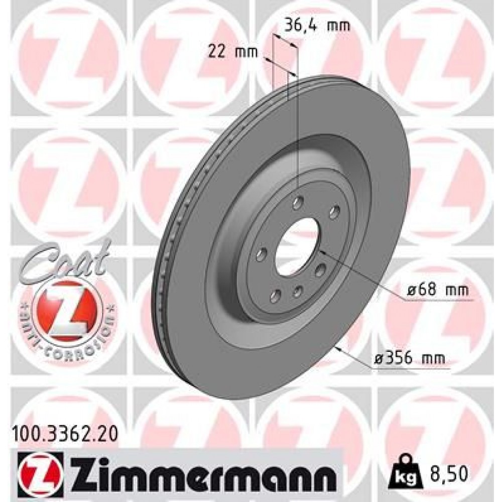 ZIMMERMANN ΔΙΣΚ/ΚΕΣ VAG ZIMMERMANN ΔΙΣΚ/ΚΕΣ VAG