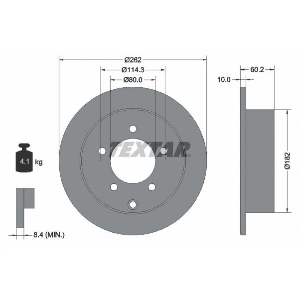 TEXTAR ΔΙΣΚΟΠΛΑΚΕΣ MITSUBISHI TEXTAR ΔΙΣΚΟΠΛΑΚΕΣ MITSUBISHI