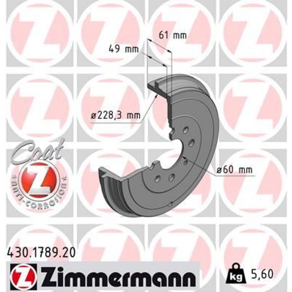 ZIMMERMANN ΤΑΜΠΟΥΡΑ OPEL COAT Z ZIMMERMANN ΤΑΜΠΟΥΡΑ OPEL COAT Z