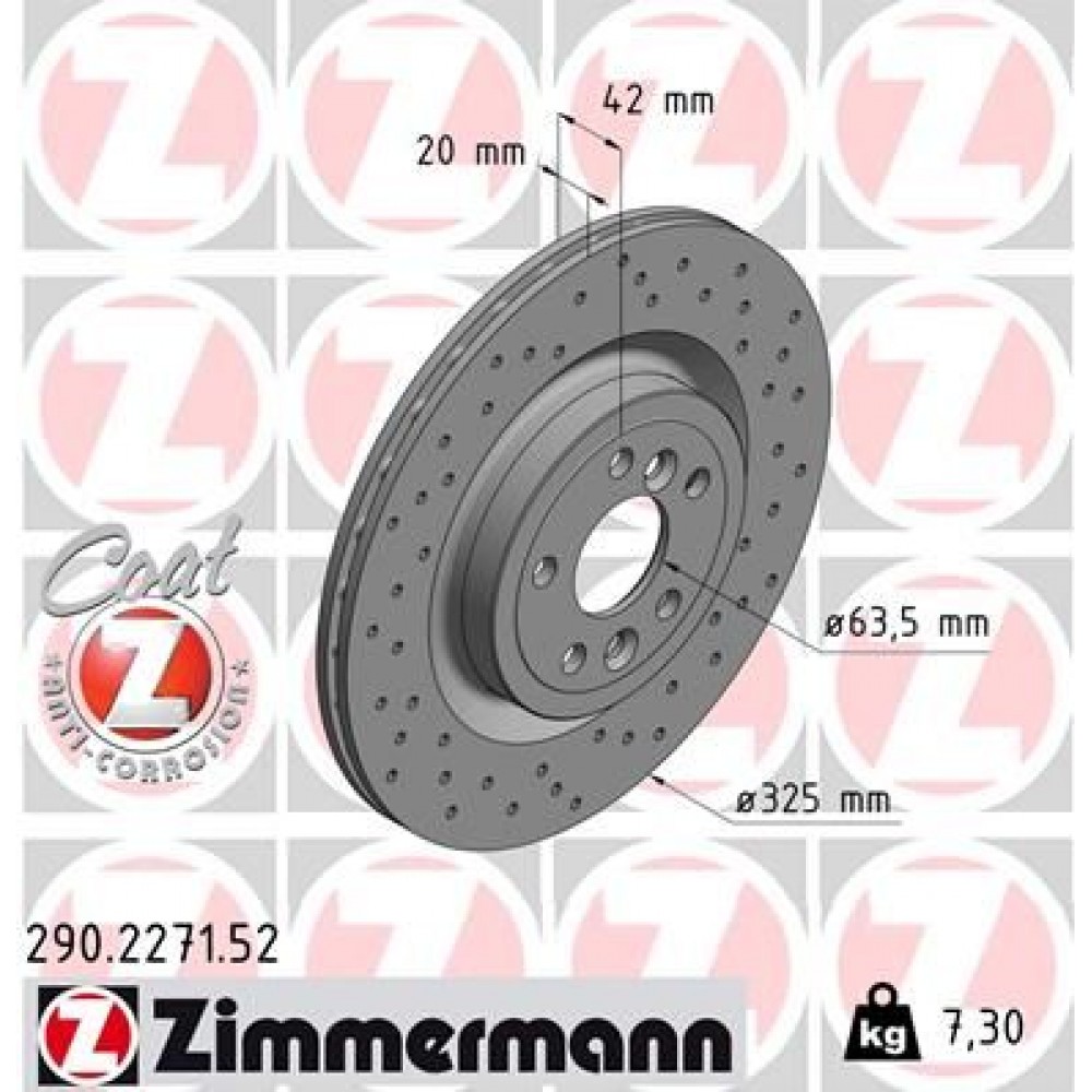 ZIMMERMANN ΔΙΣ/ΚΕΣ ΤΡΥΠΗΤΕΣ SPORT JAGUAR ZIMMERMANN ΔΙΣ/ΚΕΣ ΤΡΥΠΗΤΕΣ SPORT JAGUAR