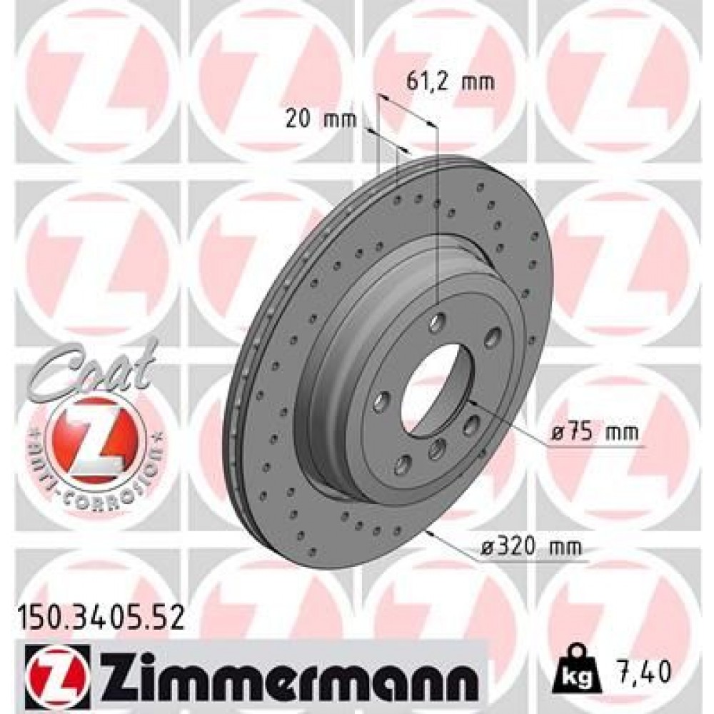 ZIMMERMANN ΔΙΣ/ΚΕΣ ΤΡΥΠΗΤΕΣ SPORT BMW ZIMMERMANN ΔΙΣ/ΚΕΣ ΤΡΥΠΗΤΕΣ SPORT BMW